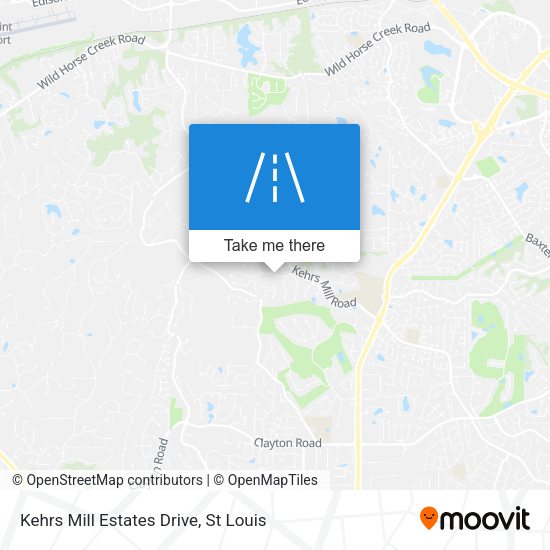 Kehrs Mill Estates Drive map