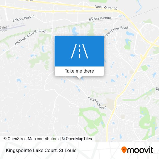 Kingspointe Lake Court map
