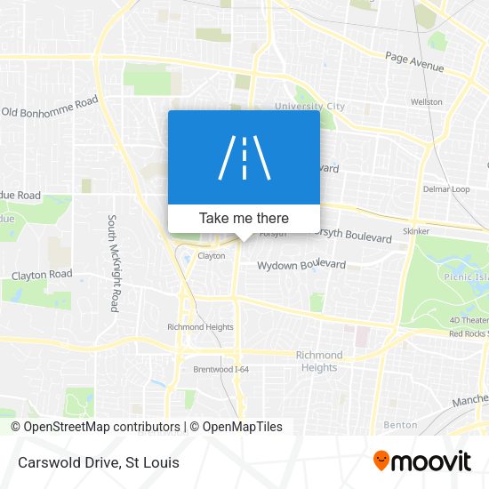 Mapa de Carswold Drive