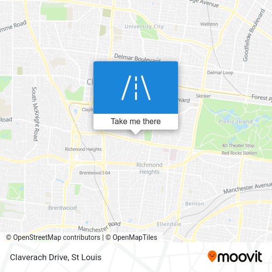 Mapa de Claverach Drive