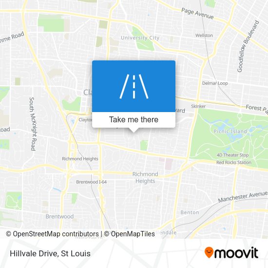 Hillvale Drive map