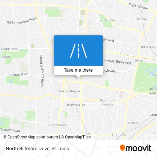 Mapa de North Biltmore Drive