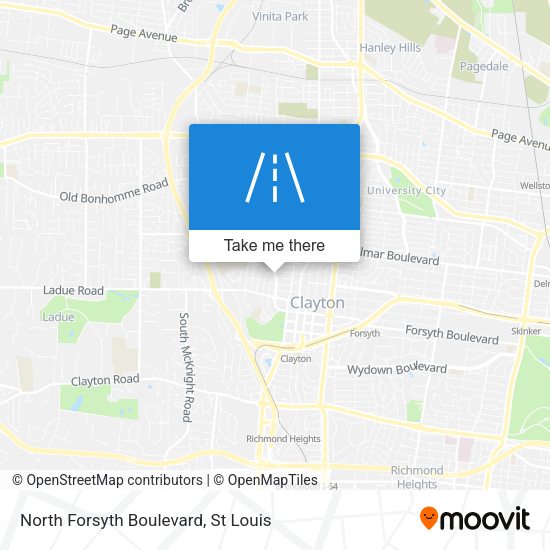 North Forsyth Boulevard map