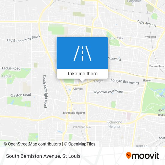 Mapa de South Bemiston Avenue