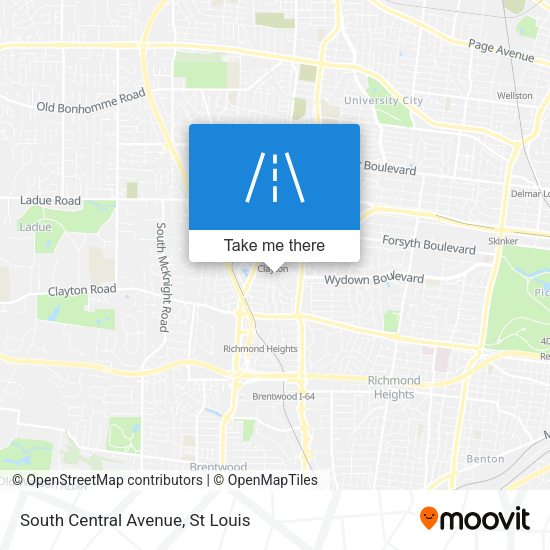 South Central Avenue map