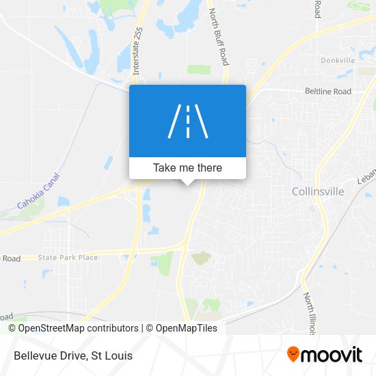 Mapa de Bellevue Drive