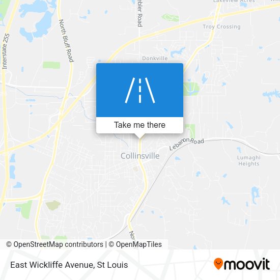 Mapa de East Wickliffe Avenue