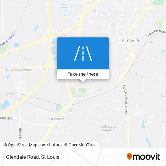 Glendale Road map