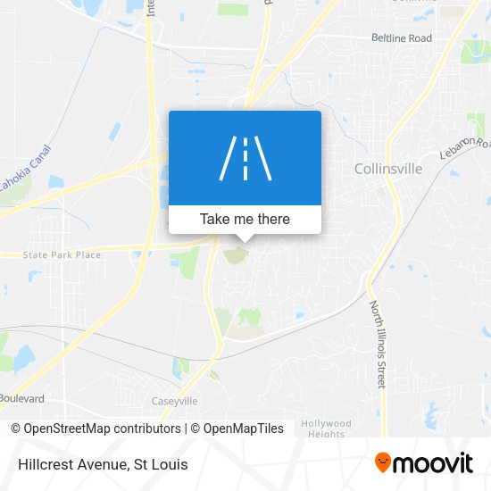Mapa de Hillcrest Avenue