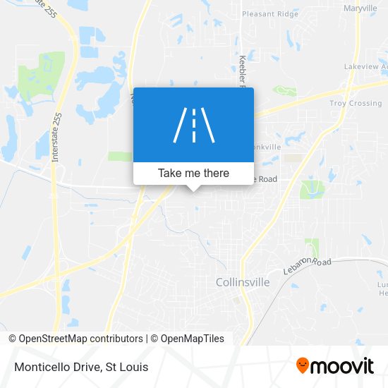 Mapa de Monticello Drive