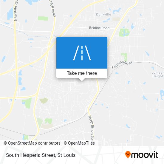South Hesperia Street map