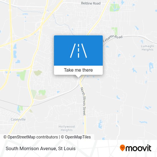 South Morrison Avenue map
