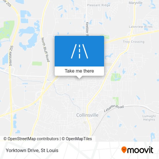 Mapa de Yorktown Drive