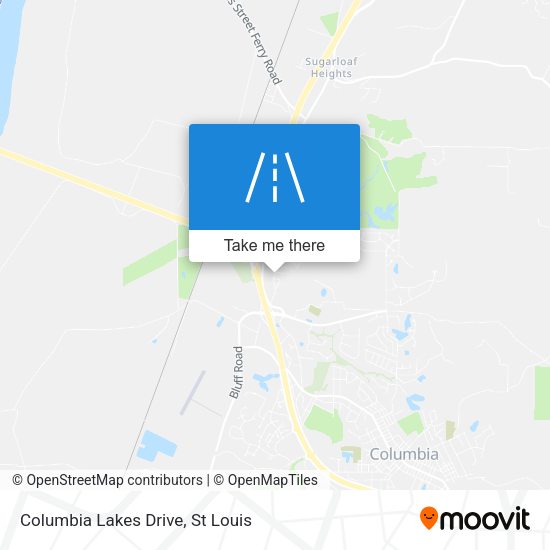 Columbia Lakes Drive map