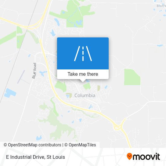 E Industrial Drive map