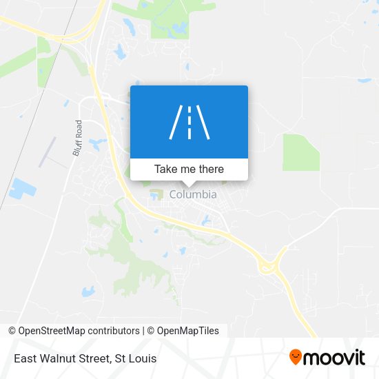 East Walnut Street map