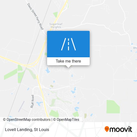 Lovell Landing map