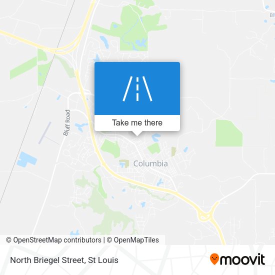 North Briegel Street map