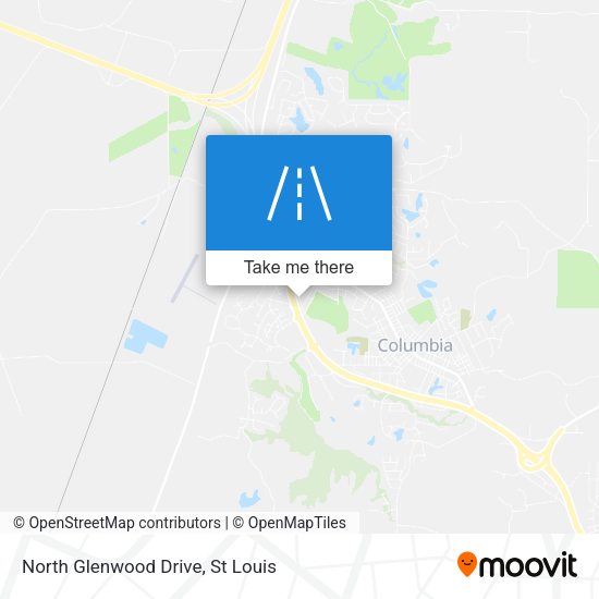 Mapa de North Glenwood Drive