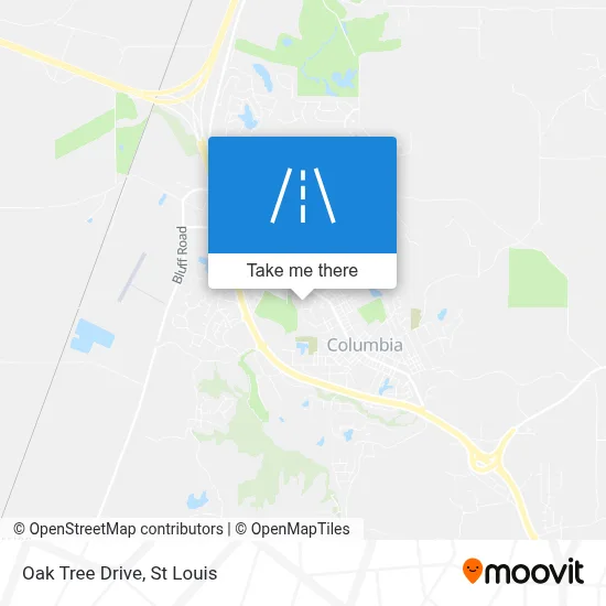 Oak Tree Drive map