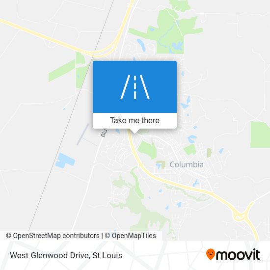 Mapa de West Glenwood Drive