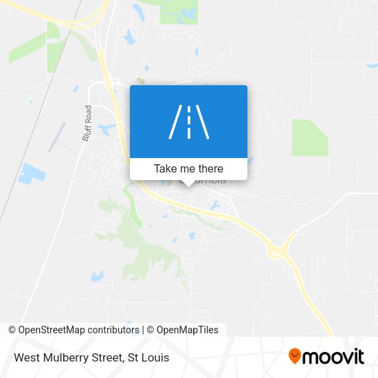 West Mulberry Street map