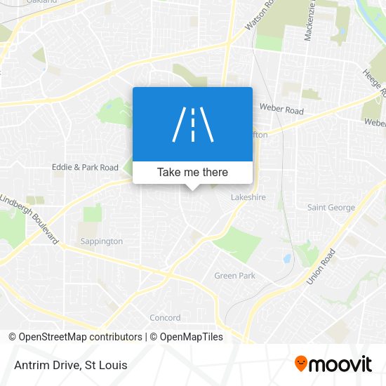 Antrim Drive map