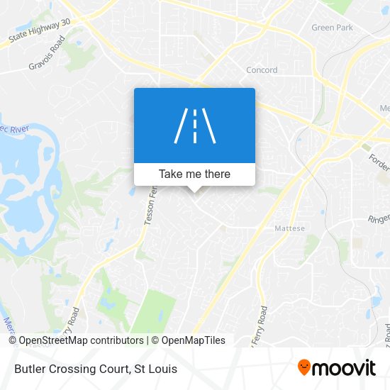 Butler Crossing Court map
