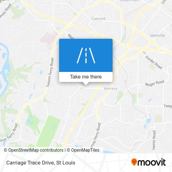 Carriage Trace Drive map