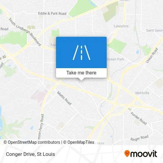 Conger Drive map