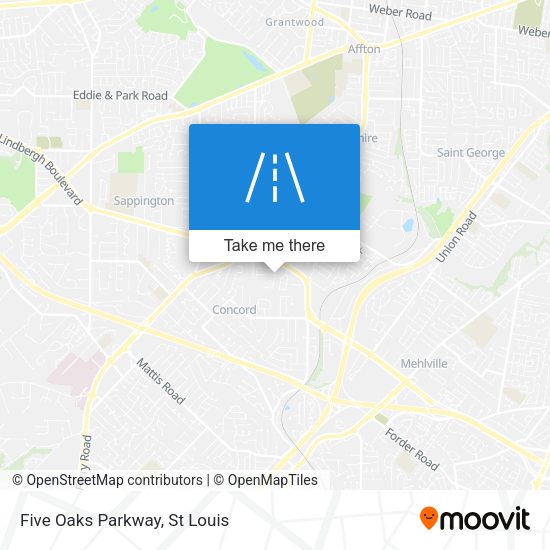 Mapa de Five Oaks Parkway