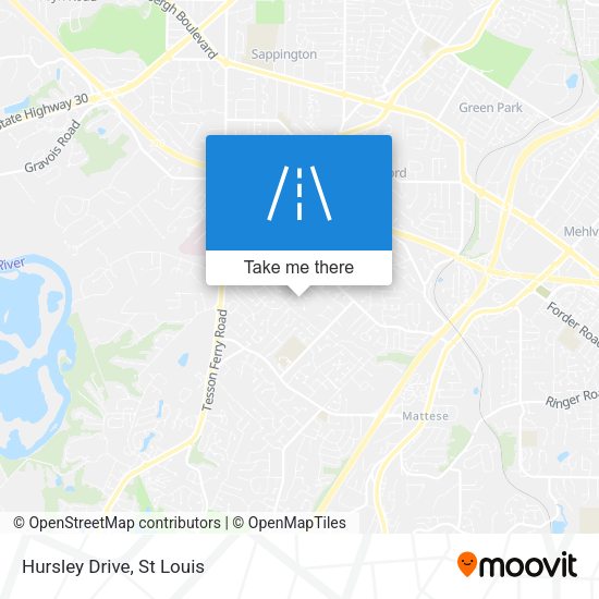 Mapa de Hursley Drive
