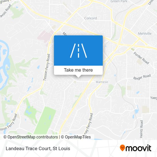 Mapa de Landeau Trace Court