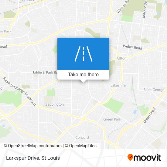 Mapa de Larkspur Drive