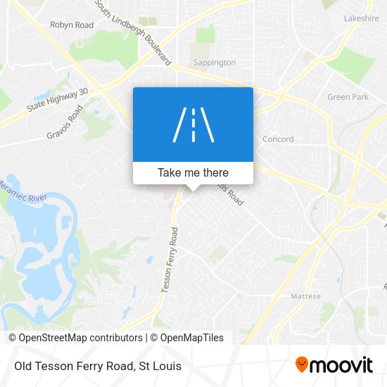 Mapa de Old Tesson Ferry Road