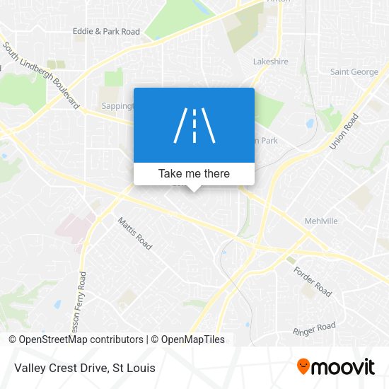 Mapa de Valley Crest Drive