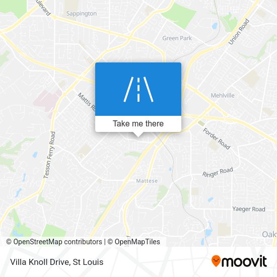 Mapa de Villa Knoll Drive