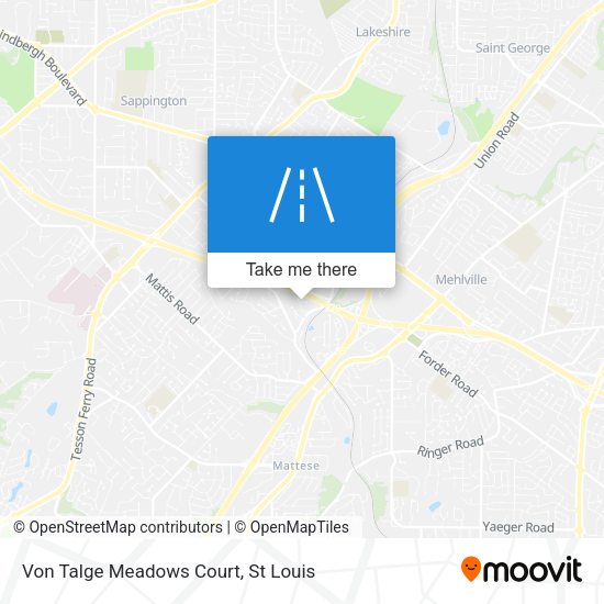 Von Talge Meadows Court map