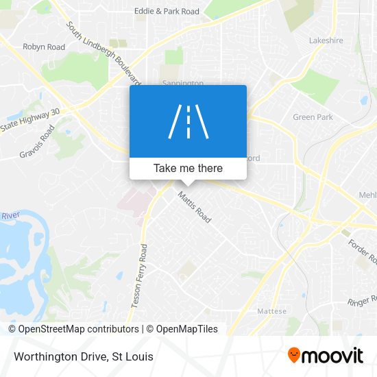 Mapa de Worthington Drive