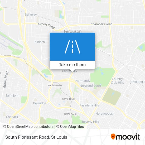 South Florissant Road map