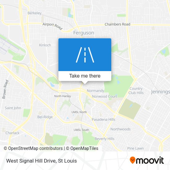 West Signal Hill Drive map