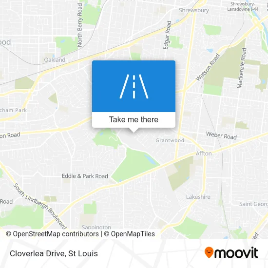 Cloverlea Drive map