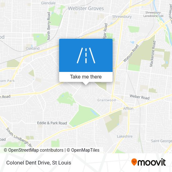 Colonel Dent Drive map