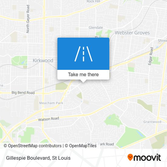 Mapa de Gillespie Boulevard