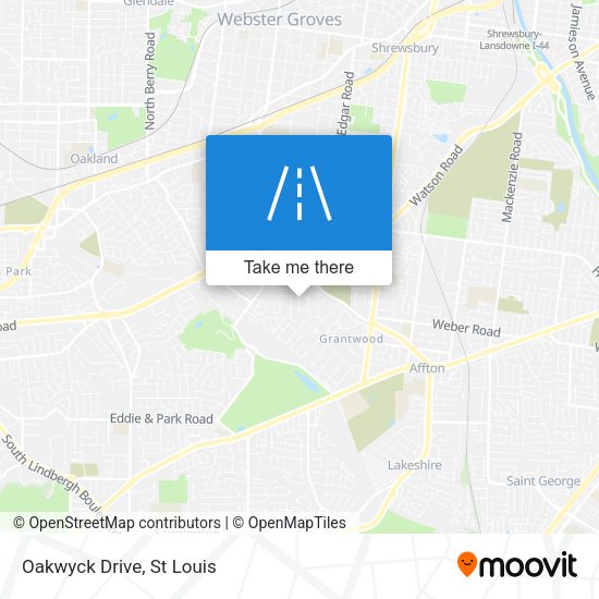 Mapa de Oakwyck Drive