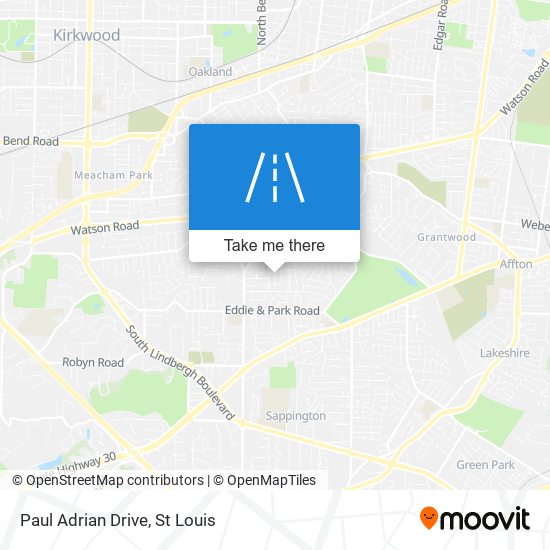 Mapa de Paul Adrian Drive