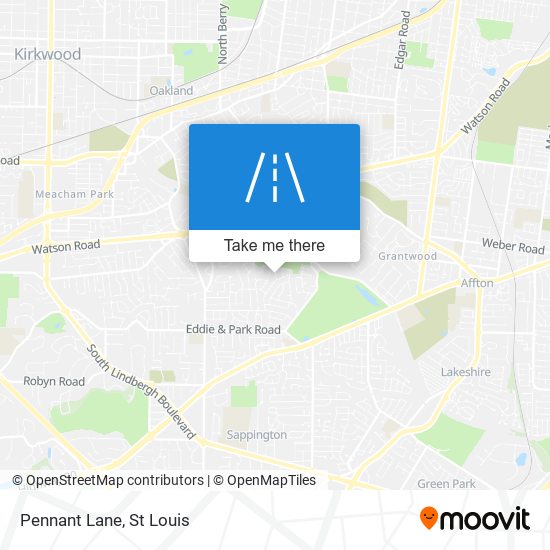Mapa de Pennant Lane