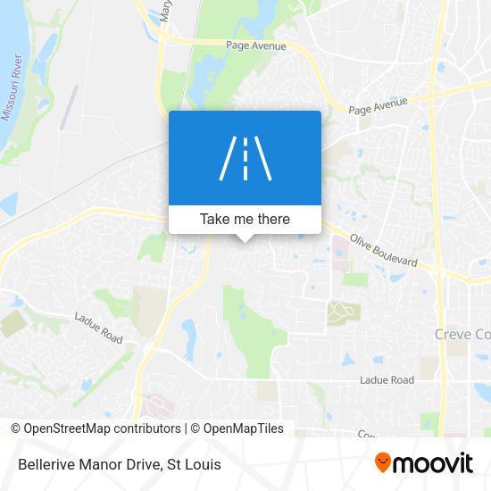 Bellerive Manor Drive map