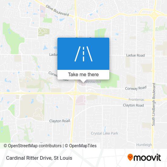 Cardinal Ritter Drive map