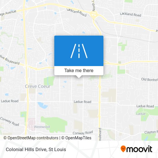 Mapa de Colonial Hills Drive